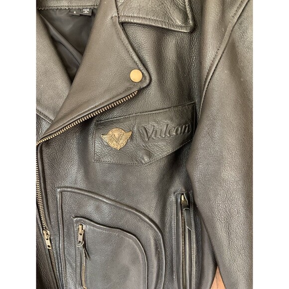 Vintage Motorcycle Harley Davidson Leather Jacket Double Riders D Pocket Men’s L - Picture 12 of 16